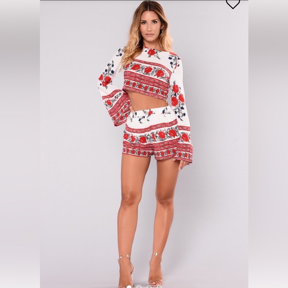 Fashion Nova Two Piece Shorts Set - Picture 2 of 11